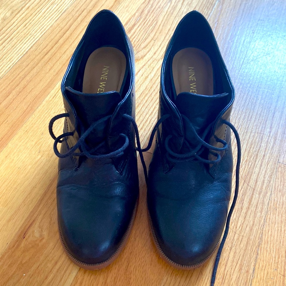 Oxford block heel